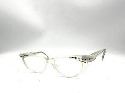 Vintage Cat Eye White Selecta Charmette Rare 1950s - Image 1 of 4