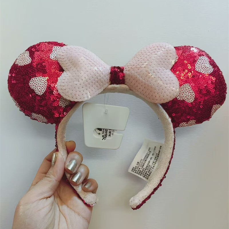 Authentic Disney Minnie Mouse Ear Headband Red Heart  display picture 3