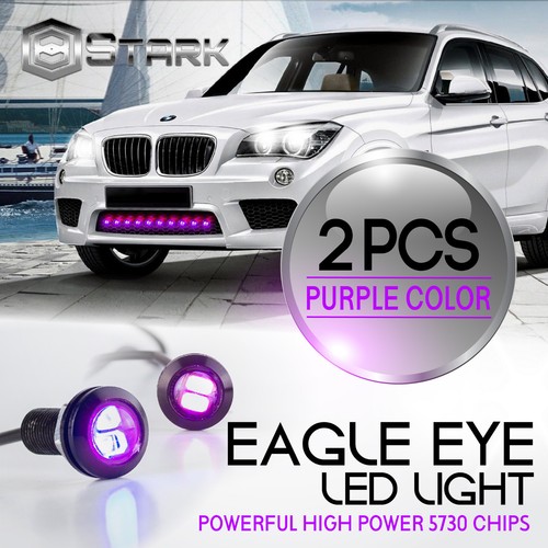 Eagle Eye 18mm 5730SMD High Power LED Fog Light DRL Backup Signal Bulbs - PURPLE - Picture 7 of 12
