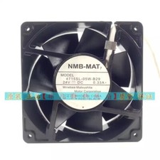 NMB-MAT MODEL 4715SL-05W-B29 DC24V 0.33A 12038 3PIN Metal Waterproof Cooling Fan