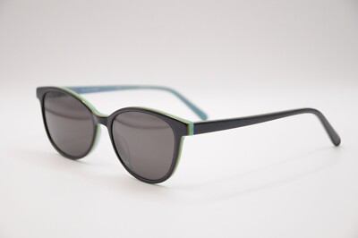 Heartland Brandi Cat Eye Eyeglasses Navy Blue Teal Green Frames 52-16-140 HEARTLAND BRANDI CAT EYE EYEGLASS FRAMES BLACK 52-16-140 NEW  main image 2