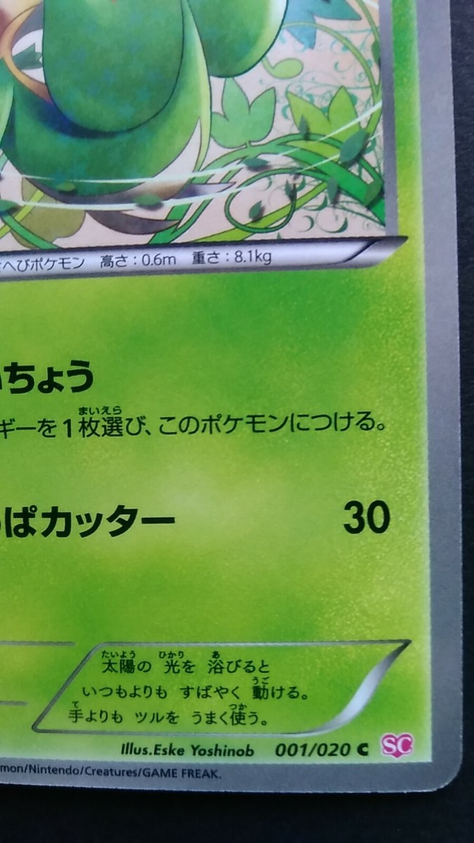 すぬぴん様 Snivy Pokemon Card Japanese Nintendo Game Rare 001/020 C 1st