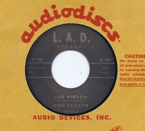 Rockabilly: DON APILADO-The Pigeon/Forget Me Not LAD-Wild Guitar Rocker! - Picture 1 of 1