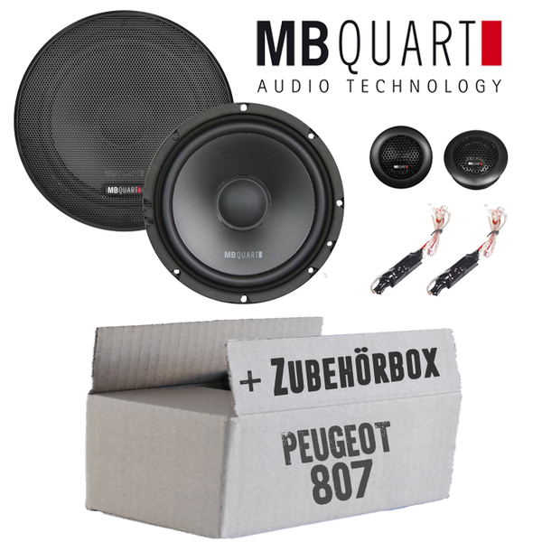 Mb Quart Lautsprecher FüR Peugeot 807 02-14 Auto Kfz EinbauzubehöR Einbauset TüR-image