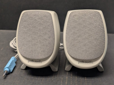 Polk Audio Computer Speakers Retro Wired Left & Right Desktop