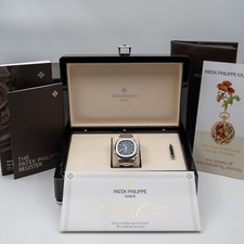 Patek Philippe Nautilus 5990/1A-011 Blue Dial Travel Time Chronograph -- FULL SE 3