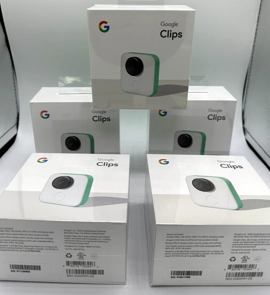 Cámara Google Clips GA00191-US 16GB - LOTE DE 5 UNIDADES - SOLO REPUESTOS Foto 2 de 4