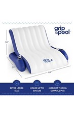 Inflatable 1-2 Person Pool Recliner Lounge Float with Cup Holders