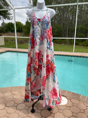 Love Kyla Seo Jovanna Dress Caite Karyn Women's Small Embroidered Long Hi Lo NWT
