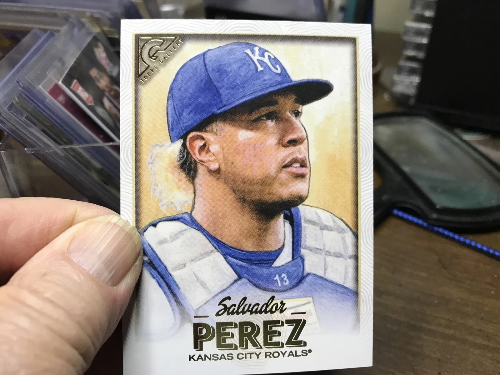 Salvador Perez trading card