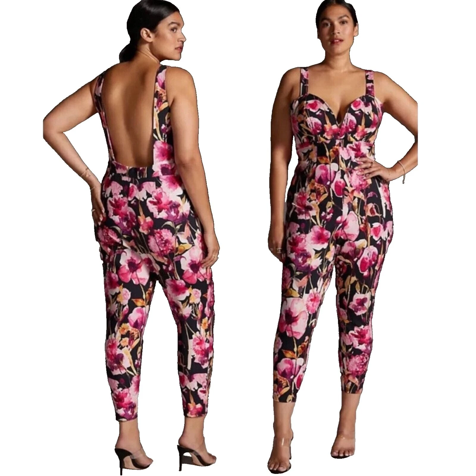 Floral Plus Size Jumpsuits & Rompers for Women