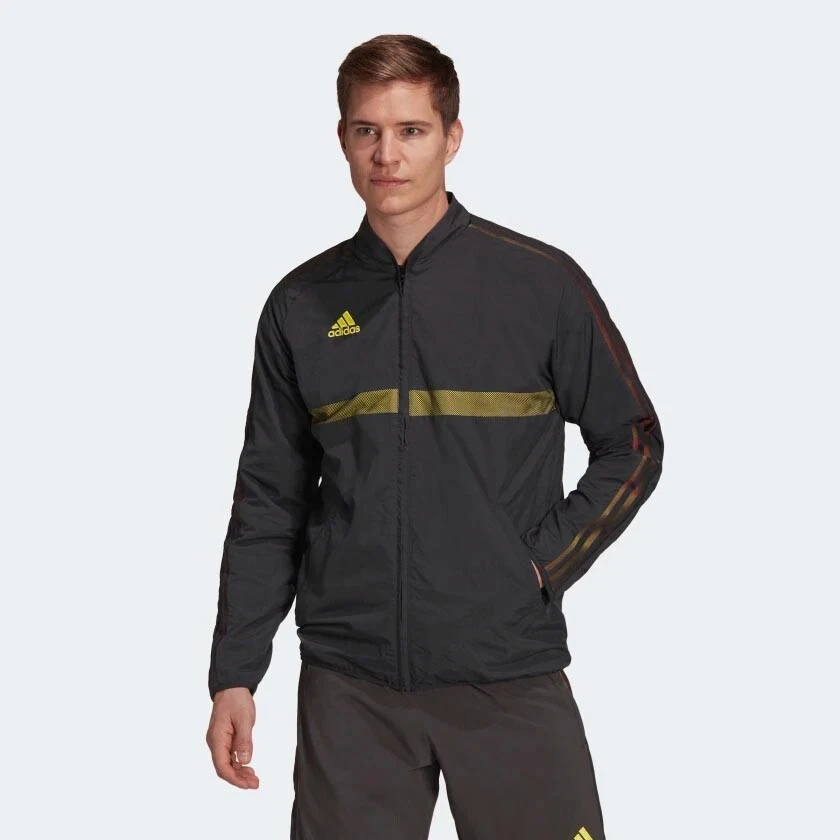 Adidas woven jacket best sale mens