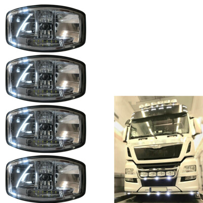 Dach Stoßstange Jumbo Spot Lampe 9,6'' LED 24V X4 passend für Volvo FL FE FMX FM4 FH LKW