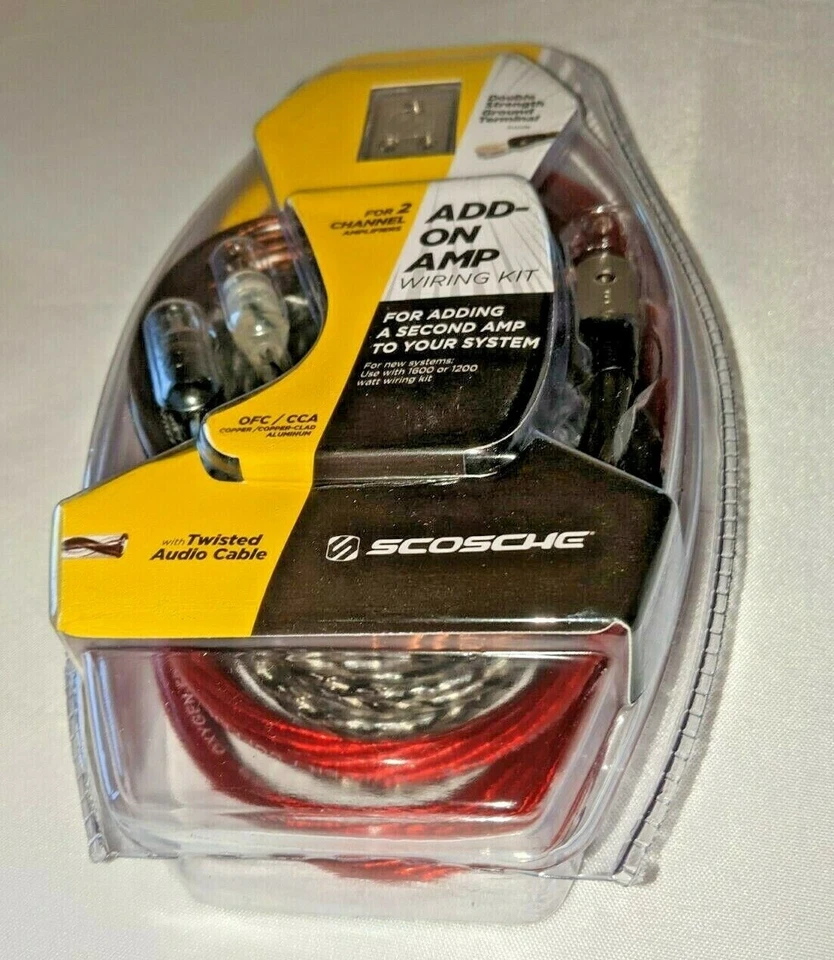 Kit de cableado amplificador adicional Scorsche para amplificadores de 2 canales 1200-1600 vatios Foto 4 de 4