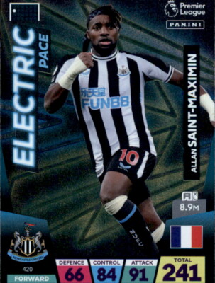 Panini Premier League 22/23 # 420 - Allan Saint-Maximin - Electric Pace