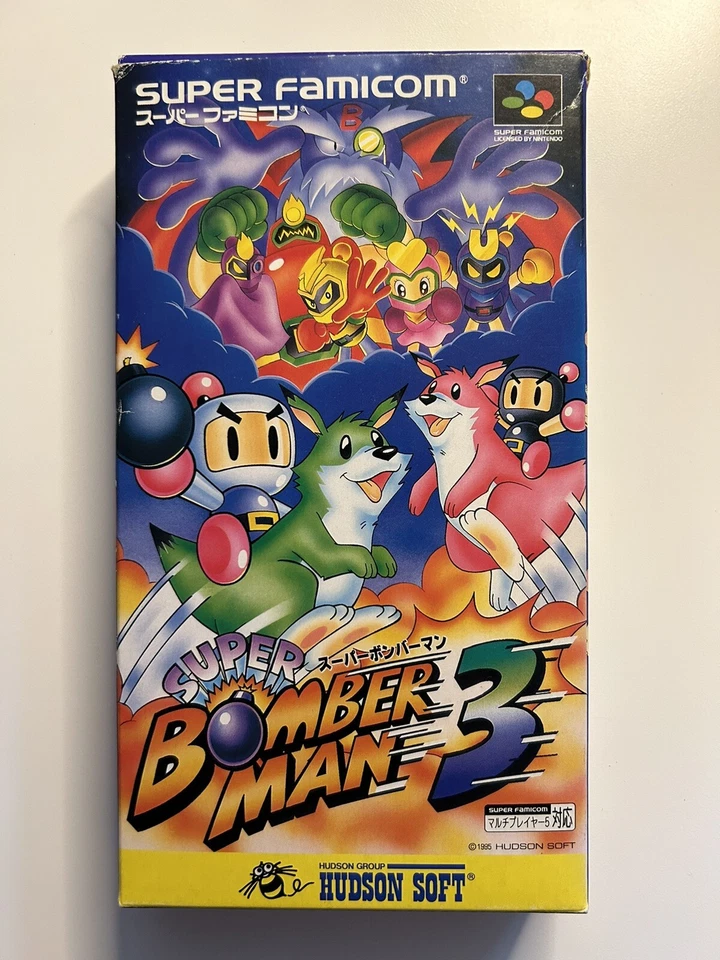 Super Bomberman 3 SHVC-P-AS6J(JPN) Nintendo Super Famicom Japan Edition - Photo 2/4