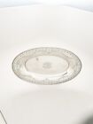 12" Sterling Silver Bread Plate Serving Tray Dish Floral Vtg Antique 925 276g
