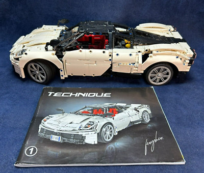 Scarce! 19'' TECHNIQUE FENGSHEN MODEL WHITE SPORTS CAR #7050/1415 w Orig Manual