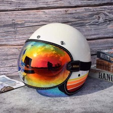 Universal Sun Visors For Motorcycle Helmet Open Face 3/4 Helmet Bubble Visor Ant
