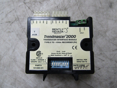  BENTLY NEVADA TRENDMASTER 2000 TRANSDUCER INTERFACE MODULE 101283-01