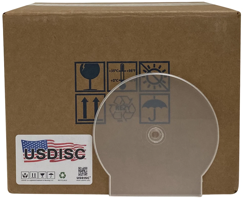 USDISC Estuches Cubierta Económicos, Lote Único 1 Disco (Transparente) Foto 2 de 2