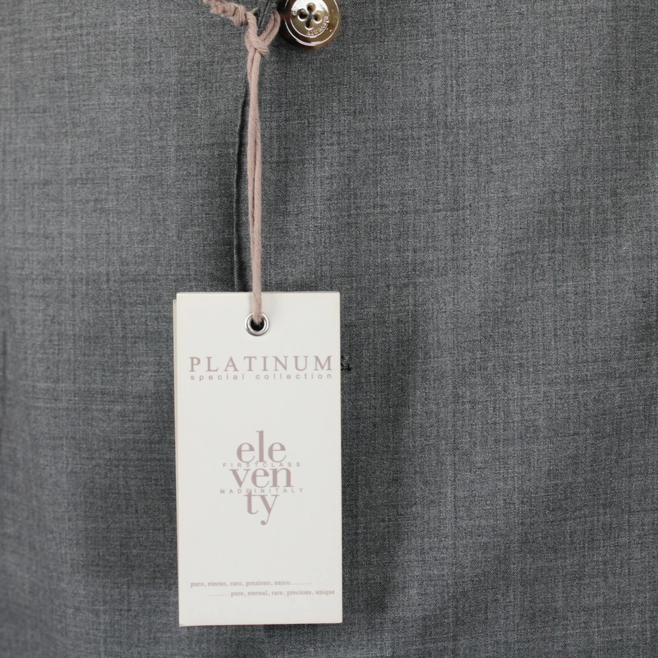 Eleventy Platinum NWD Wool Sport Coat / Blazer Size 56 (46R US) In Solid Gray - Image 3 of 4