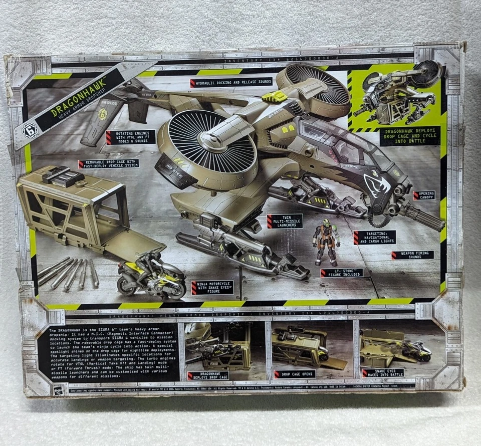 GI Joe Sigma 6 Six DragonHawk Escala 2.5" Juego Armadura Pesada Envío Drop Raro Nuevo Foto 2 de 4