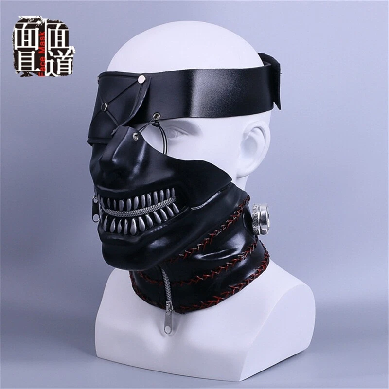Tokyo Ghoul Kaneki Ken Mask Cosplay Halloween Party Props PVC Full Mask Headgear - Image 2 of 4