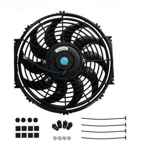 Universal Slim Fan Push Pull Electric Radiator Cooling Mount Kit 12