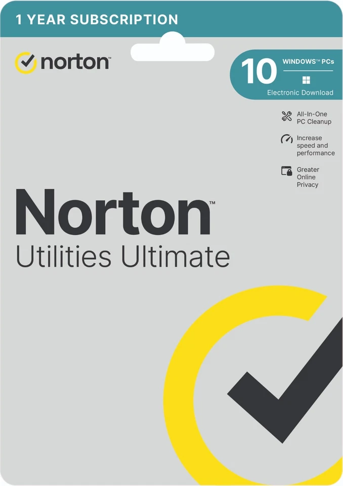 Norton Utilities Ultimate 2026 10 Devices 12 Months 5 Minute EMAIL