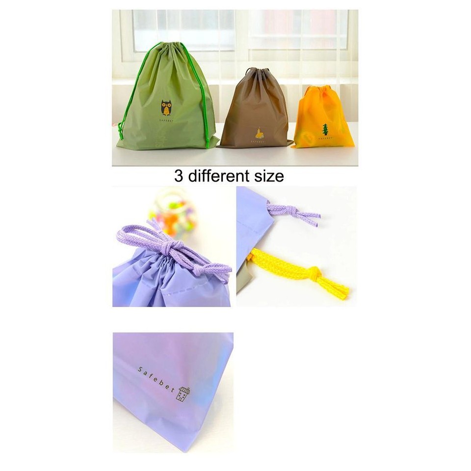 Clothes Shoes Storage Bag Bright Color Travel Home Waterproof
