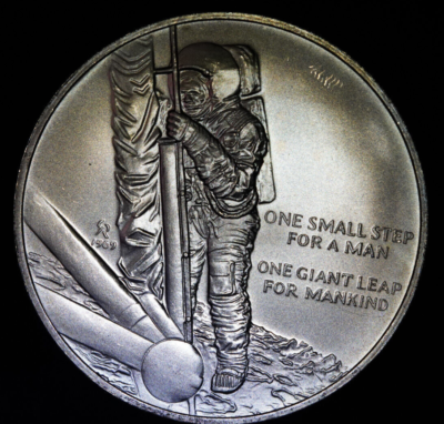 Neil Armstrong astronauts Moon Landing 1969 Nixon 925 Silver bar