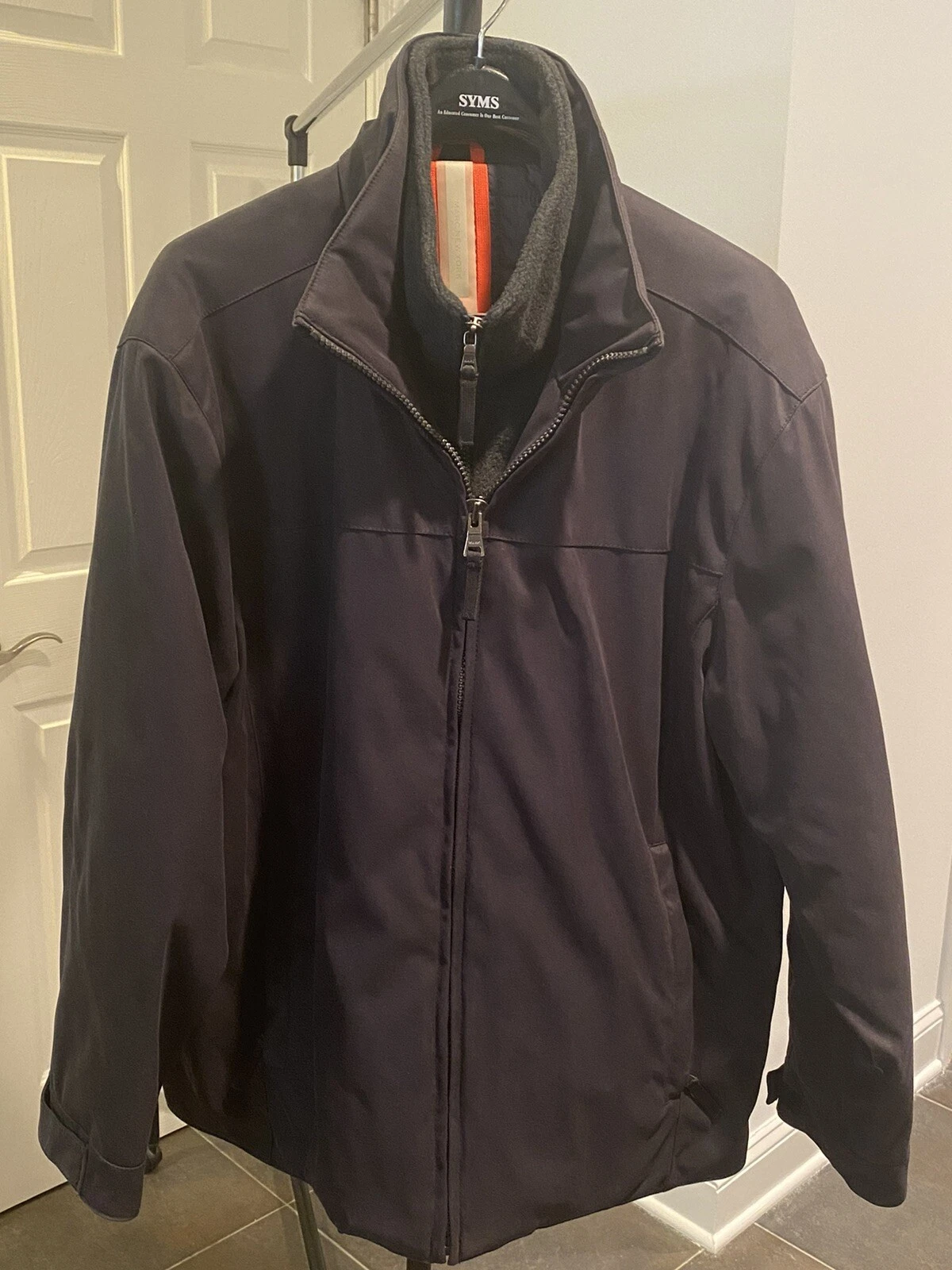 Marc New York Double Zip Jacket w/ Quilted Lining Mens Sz L
