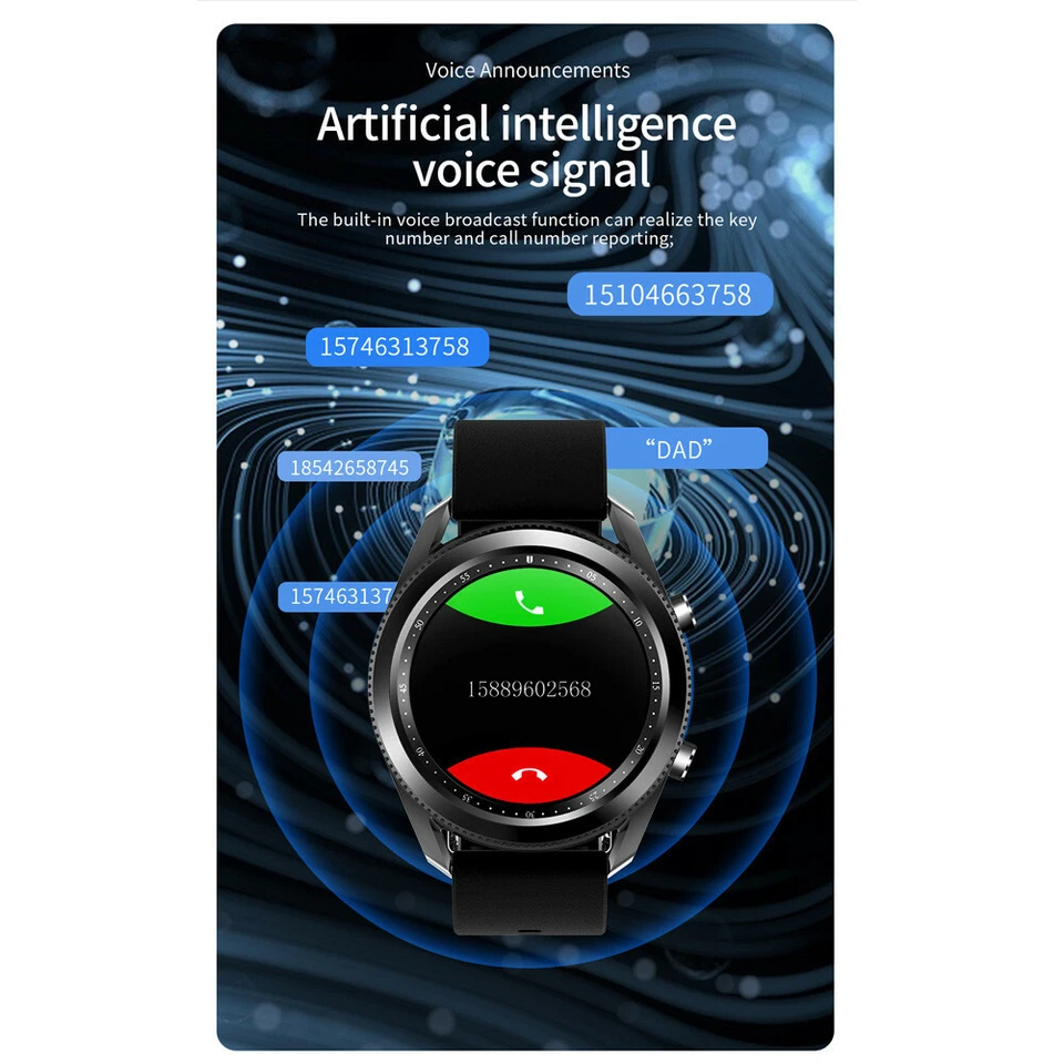 Business Smart Watch Fitness Tracker Women Men Watches Sleep Monitor Pedometer - Image 3 of 4