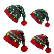 Christmas Knit For beanie Hat Winter Warm Snowflake Jacquard Family Matching