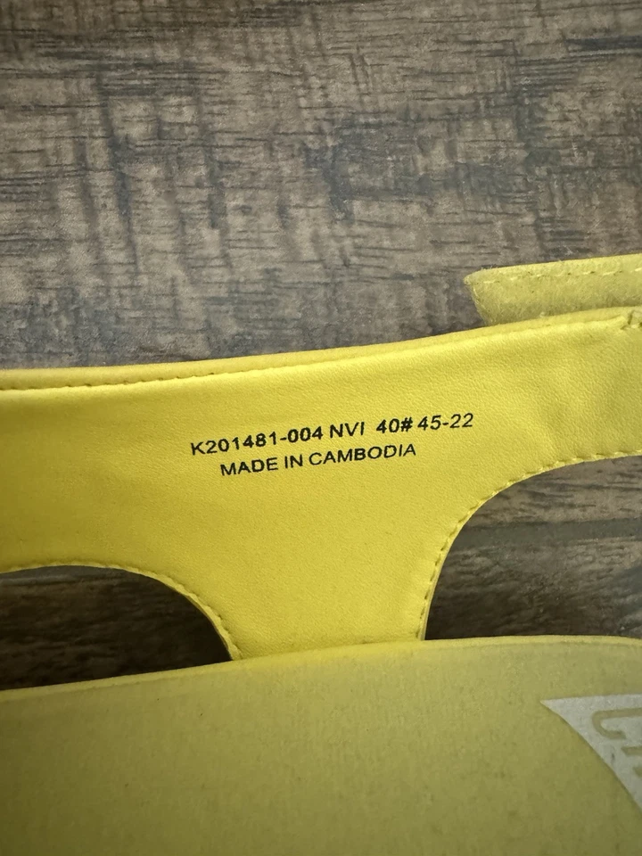 Sandalia Camper Globo Cuña Amarilla Zapato Confort Talla 40 EE. UU. Talla 9 Cuero Foto 4 de 4
