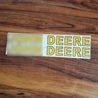 Rare x2 John Deere Logo High Cast Vinyl Decals Stickers Letters 14" x 1 3/8"