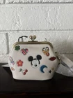 NWT Disney X Coach Kisslock Frame Bag 10 With Sticker Print. CDO91