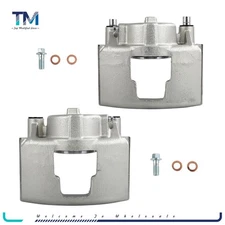 Pair Front Brake Calipers For 1990-2000 GMC C3500 96-01 CHEVROLET EXPRESS 3500