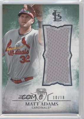 2015 Topps Triple Threads Unity Single Jumbo Relics Emerald 10/18 Matt Adams g6w