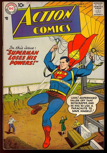 Action Comics #230 Very Nice Early Silver Age Superman Vintage DC Comic 1957 FN-