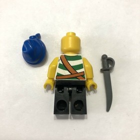 Lego 6240 Kraken Attackin' Pirate Green White Stripes Blue Bandana Figure pi096