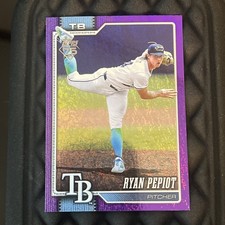 Topps 2026 Series 1 Ryan Pepiot Tampa Bay Rays #313 Purple Parallel /250