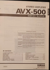 YAMAHA AVX-500 Amplifier Service Manual Original