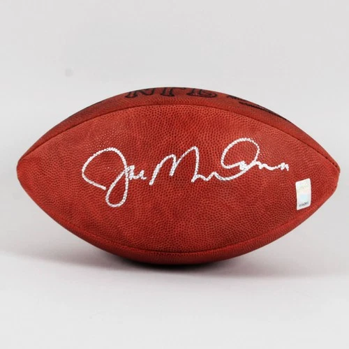 Joe Montana Signed Football 49ers - COA Player Hologram