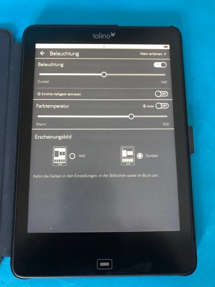 Tolino EPOS - 8GB - 7.8" Display - WiFi - SCHWARZ ---TOP --- - Bild 3 von 4