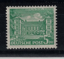 Berlin Mi. - Nr. 44 postfrisch mit Plattenfehler Weiße Ausbuchtung