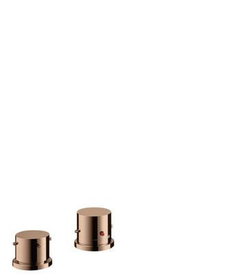 Hansgrohe 2-hole thermostatic mixer Axor Starck 10480300 Polished Red Gold