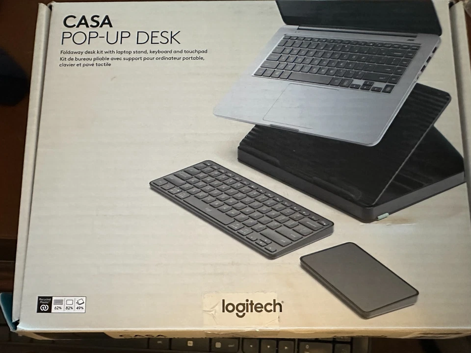 Logitech Casa Pop-Up Schreibtisch Klappset - Classic Chic - 920-011236