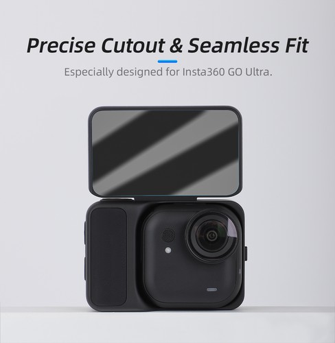 Película de vidrio templado de pantalla 2 piezas a prueba de arañazos para cámara Insta360 GO Ultra - Imagen 9 de 19